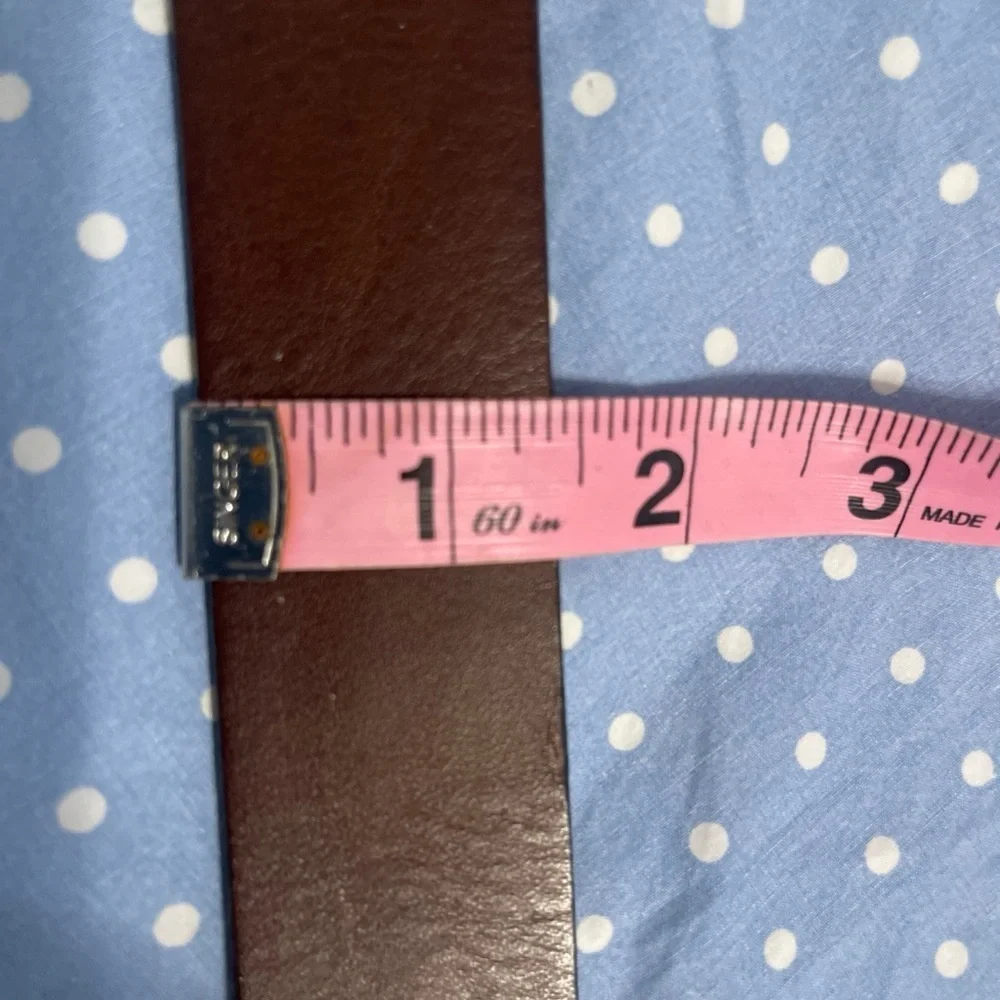 Fossil leather belt